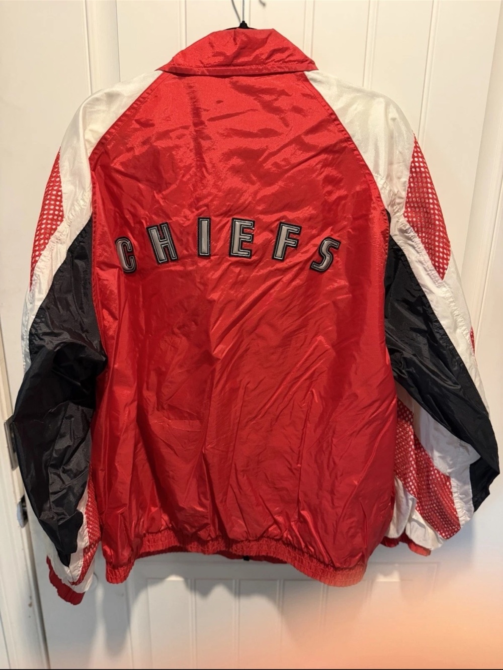 Vintage 90s Kansas City Chiefs Pro Player Windbreaker Jacket XL NFL Experience - Picture 3 of 8
